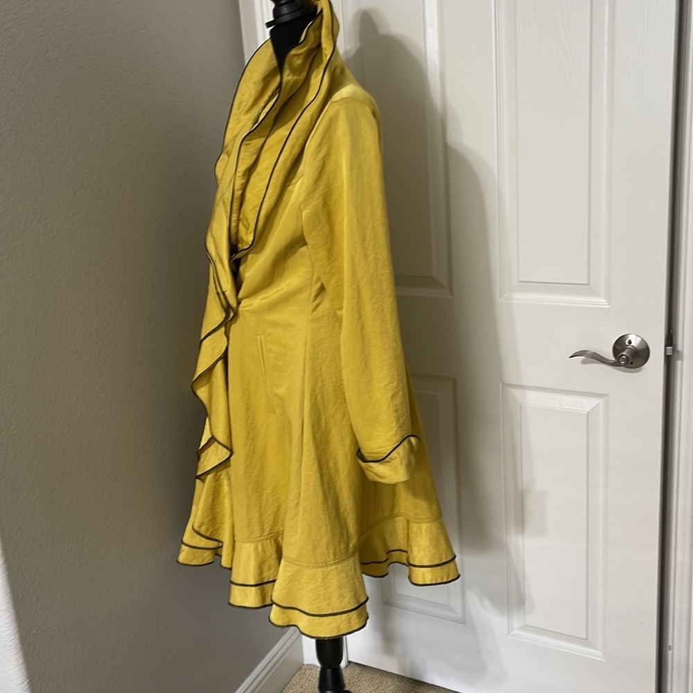 Gold Ruffled tailored jacket/dress - Picture 2 of 6